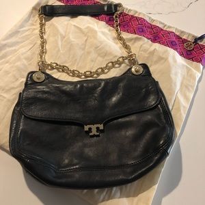 Authentic Tory Burch Small Leather Chain Bag